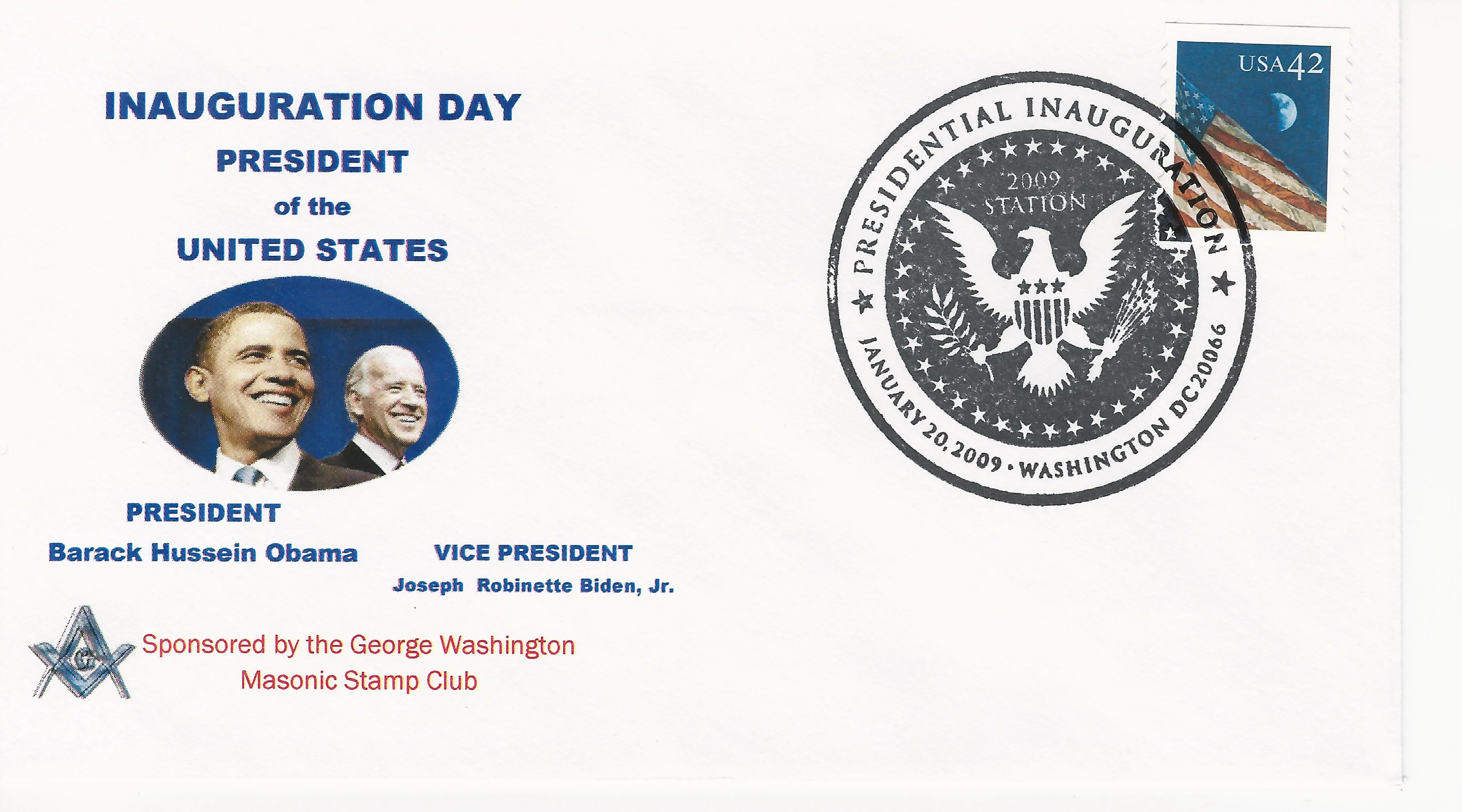Inauguration - Obama & Biden Postmark #1: Washington,&hellip;