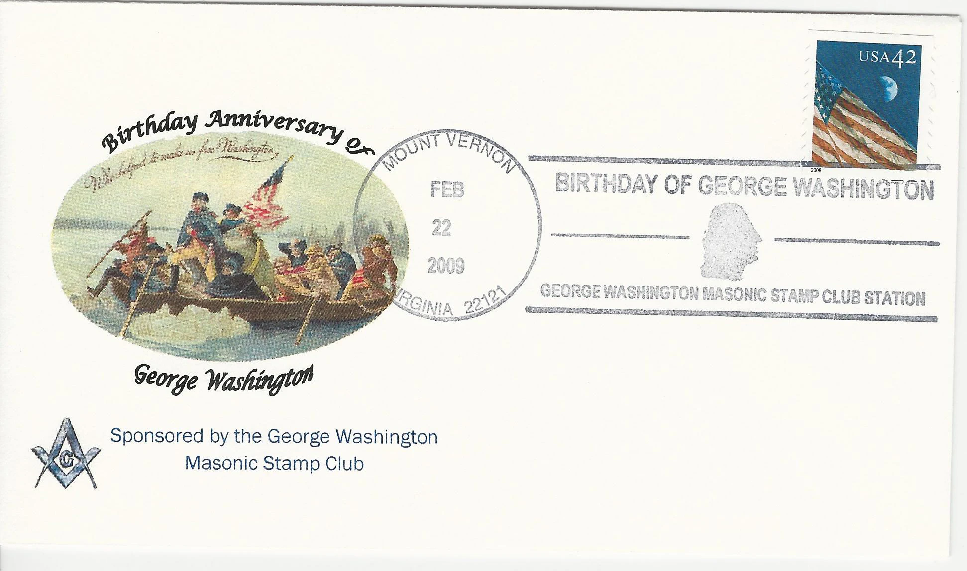 George Washington Brithday Postmark #1: Mount Vernon, VA&hellip;