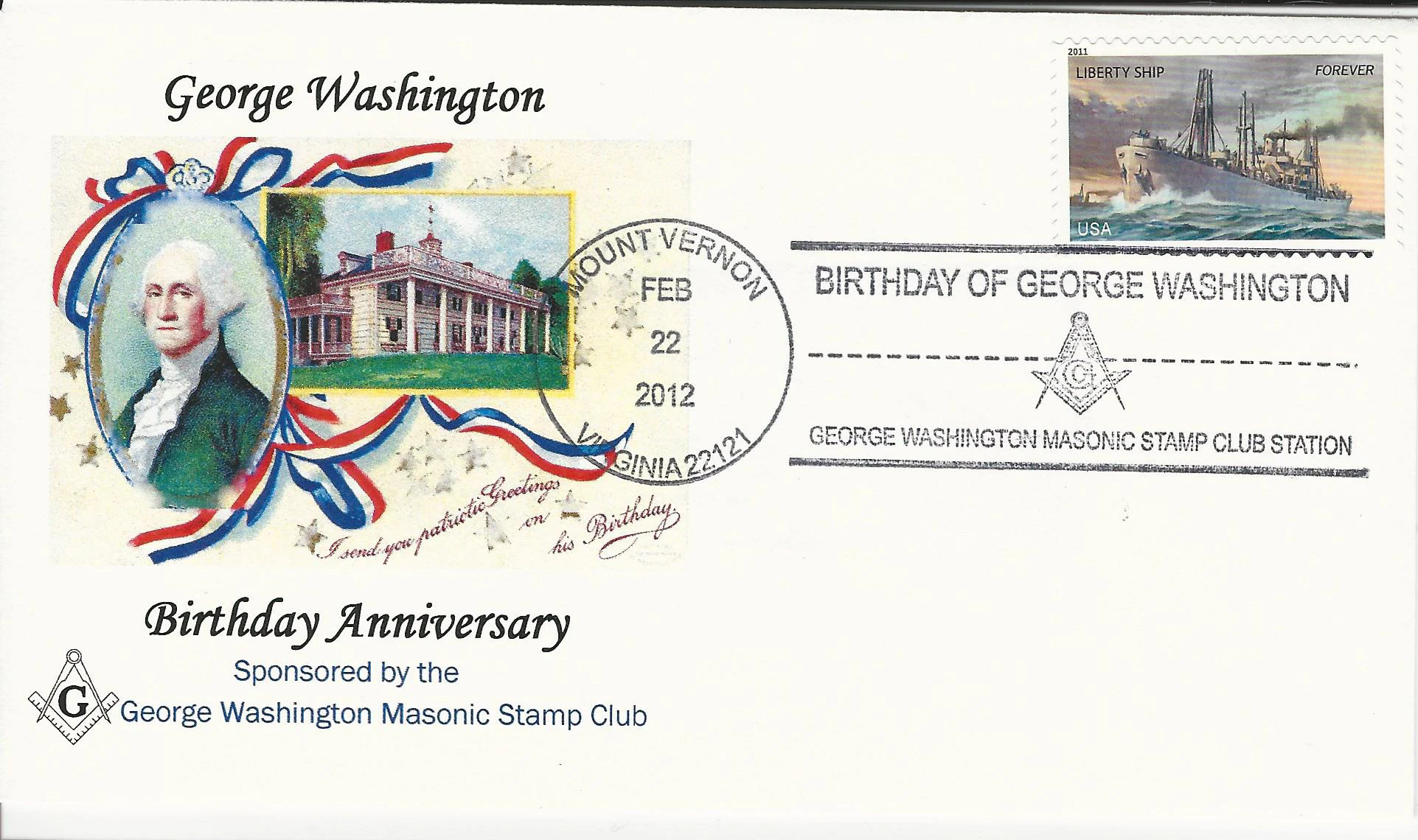 George Washington Brithday Postmark #1: Mount Vernon, VA&hellip;