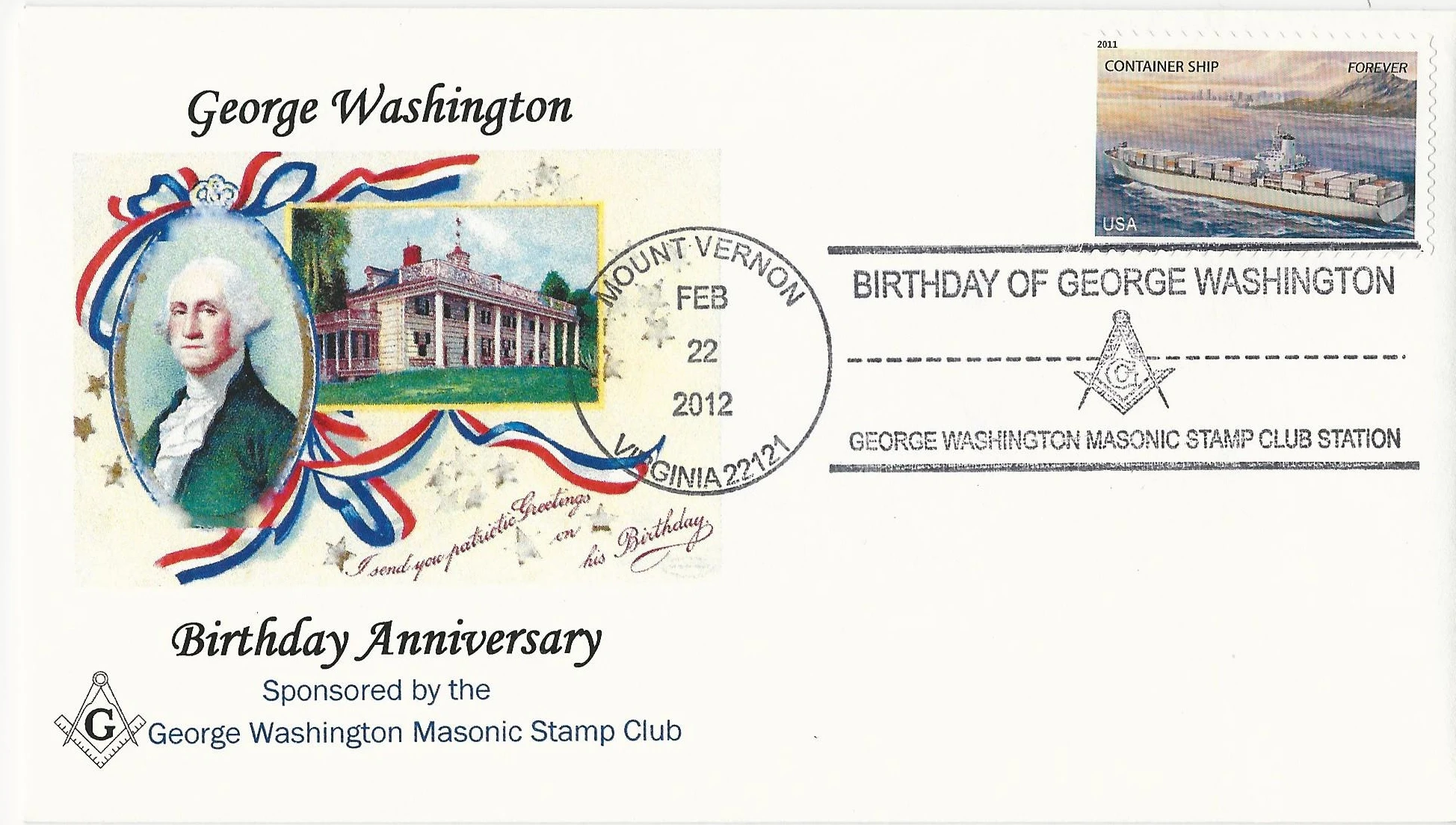 George Washington Brithday Postmark #1: Mount Vernon, VA&hellip;