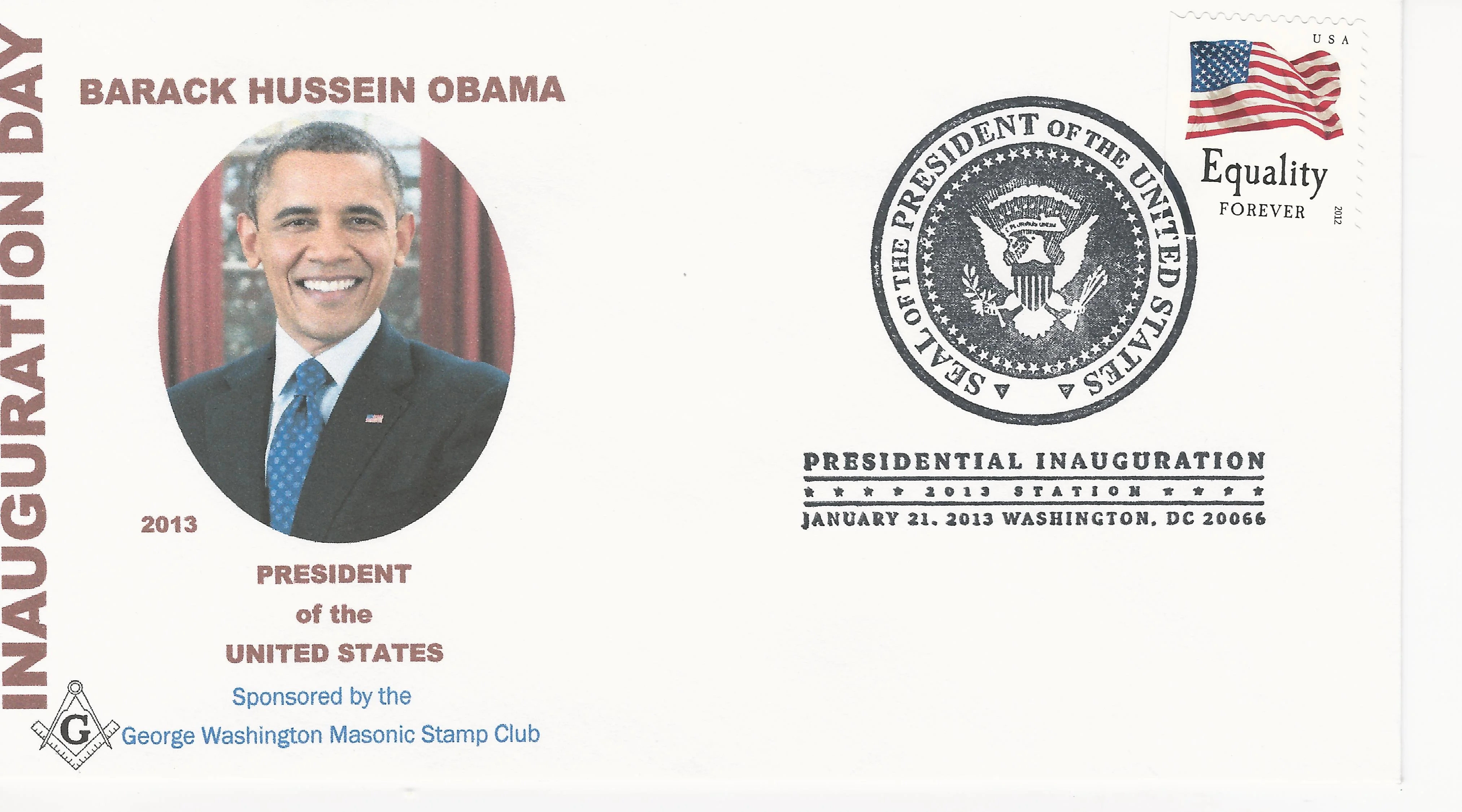 Inauguration, Obama Postmark #1: Mount Vernon, VA —&hellip;