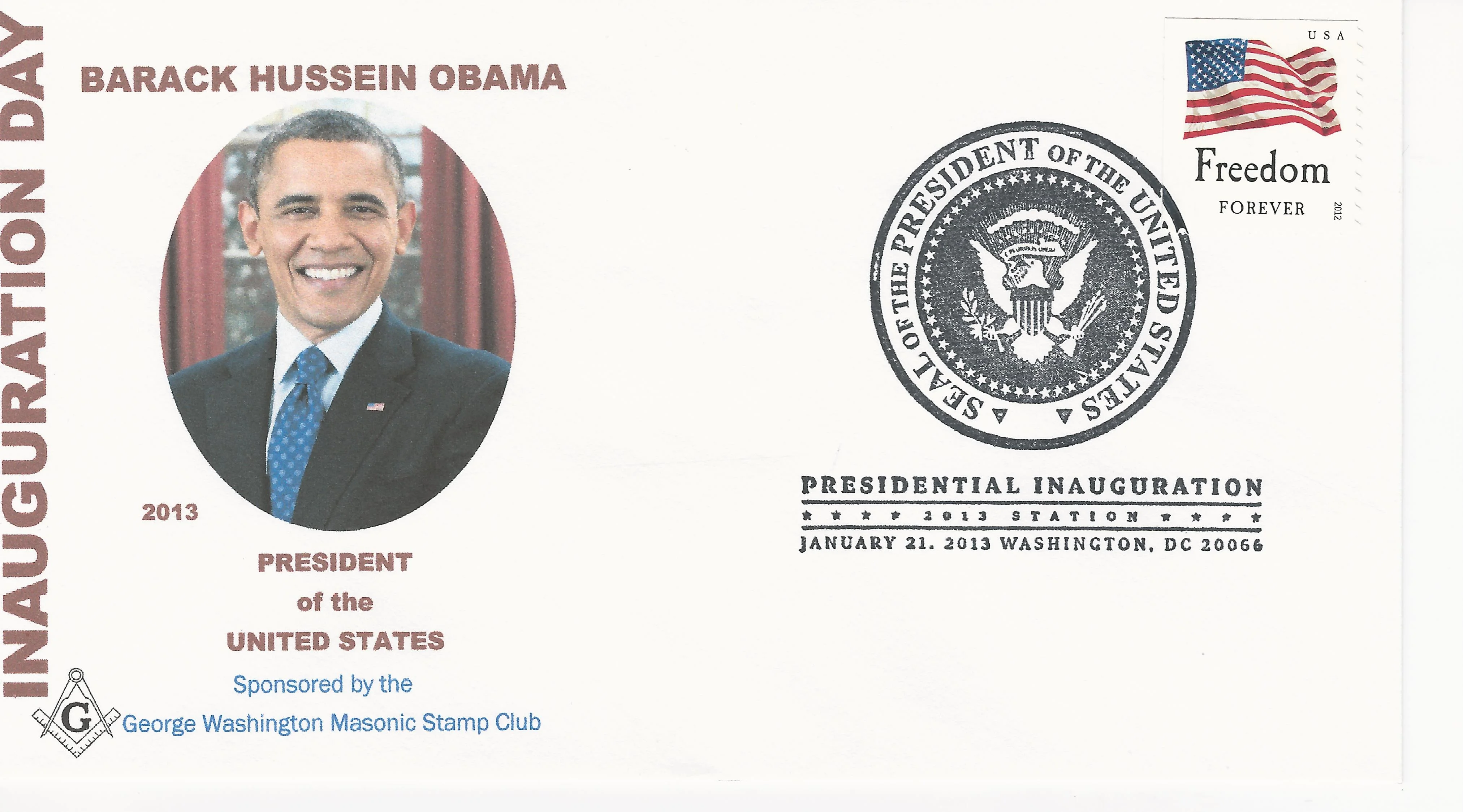 Inauguration, Obama Postmark #1: Mount Vernon, VA —&hellip;