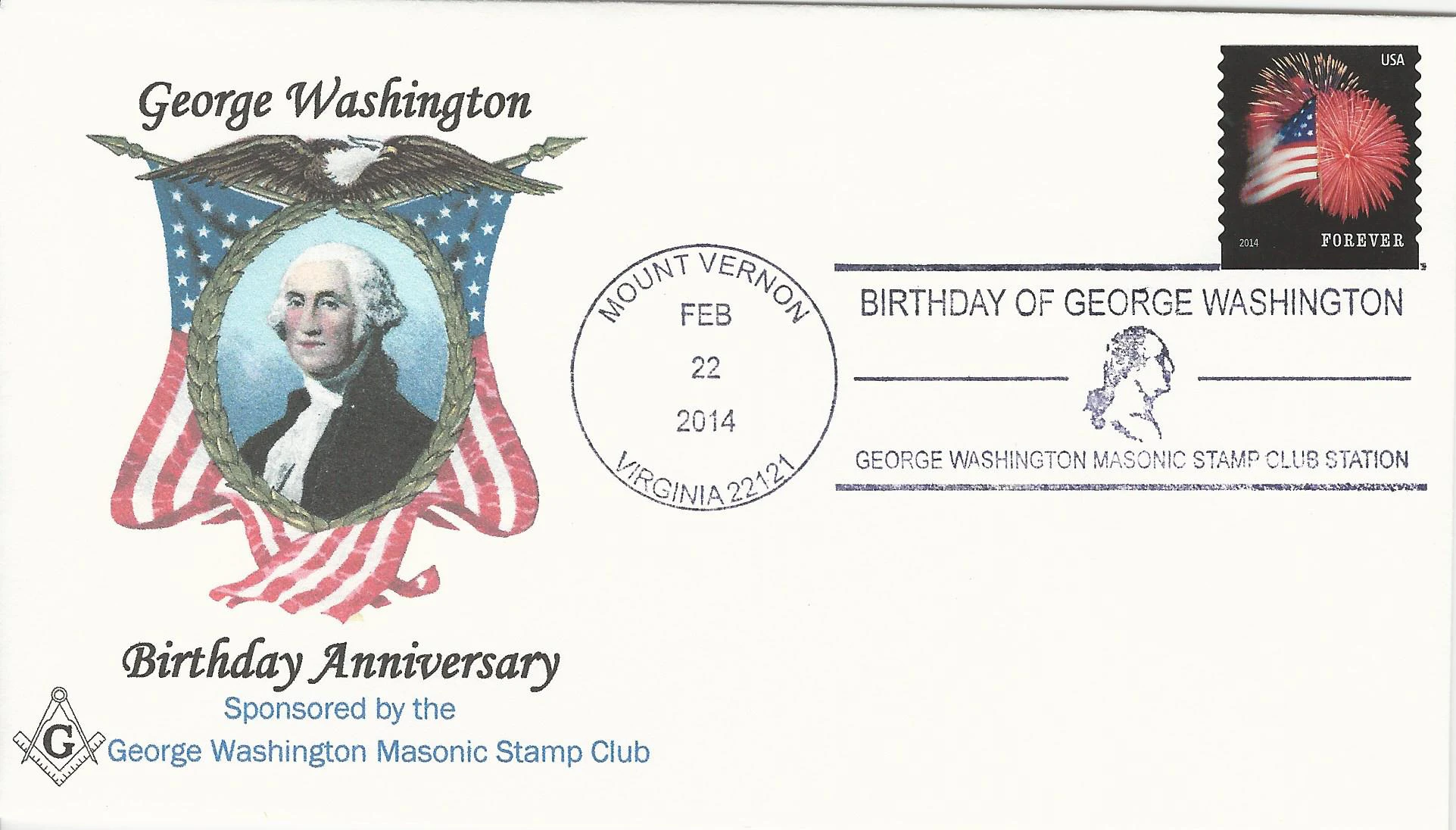 George Washington Brithday Postmark #1: Mount Vernon, VA&hellip;