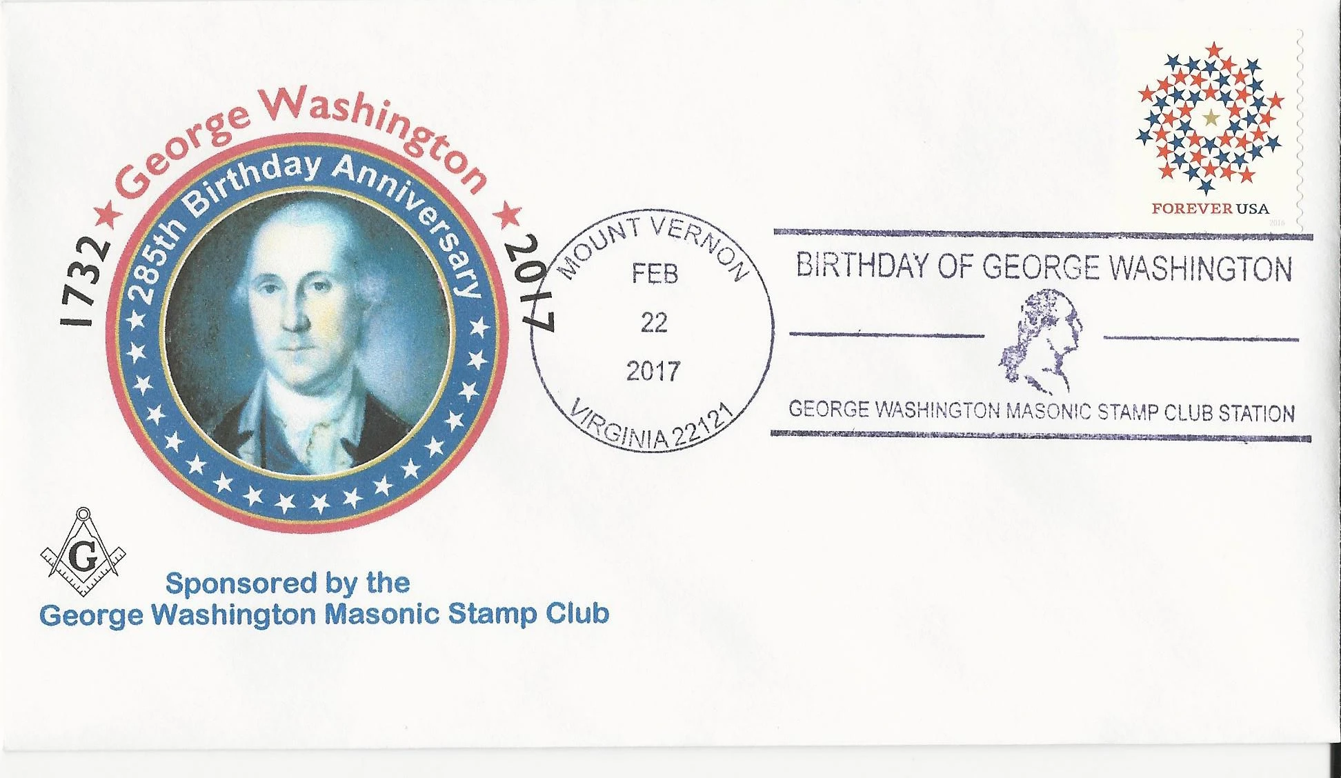 George Washington Brithday Postmark #1: Mount Vernon, VA&hellip;