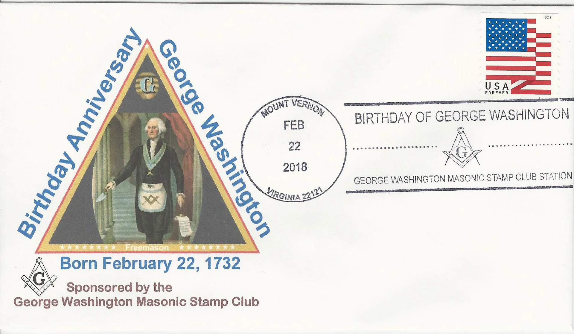 George Washington Brithday Postmark #1: Mount Vernon, VA&hellip;