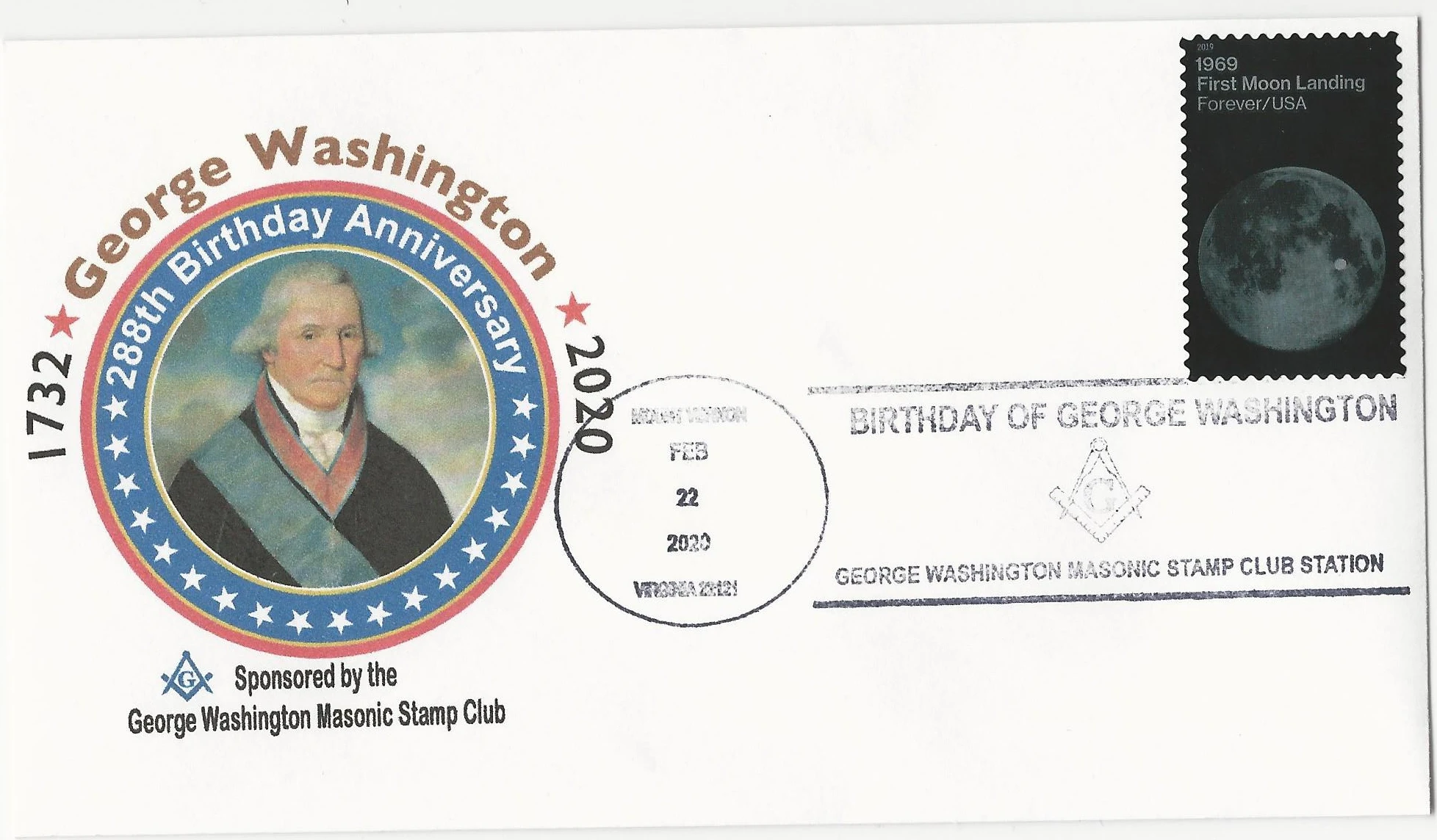 George Washington Brithday Postmark #1: Mount Vernon, VA&hellip;