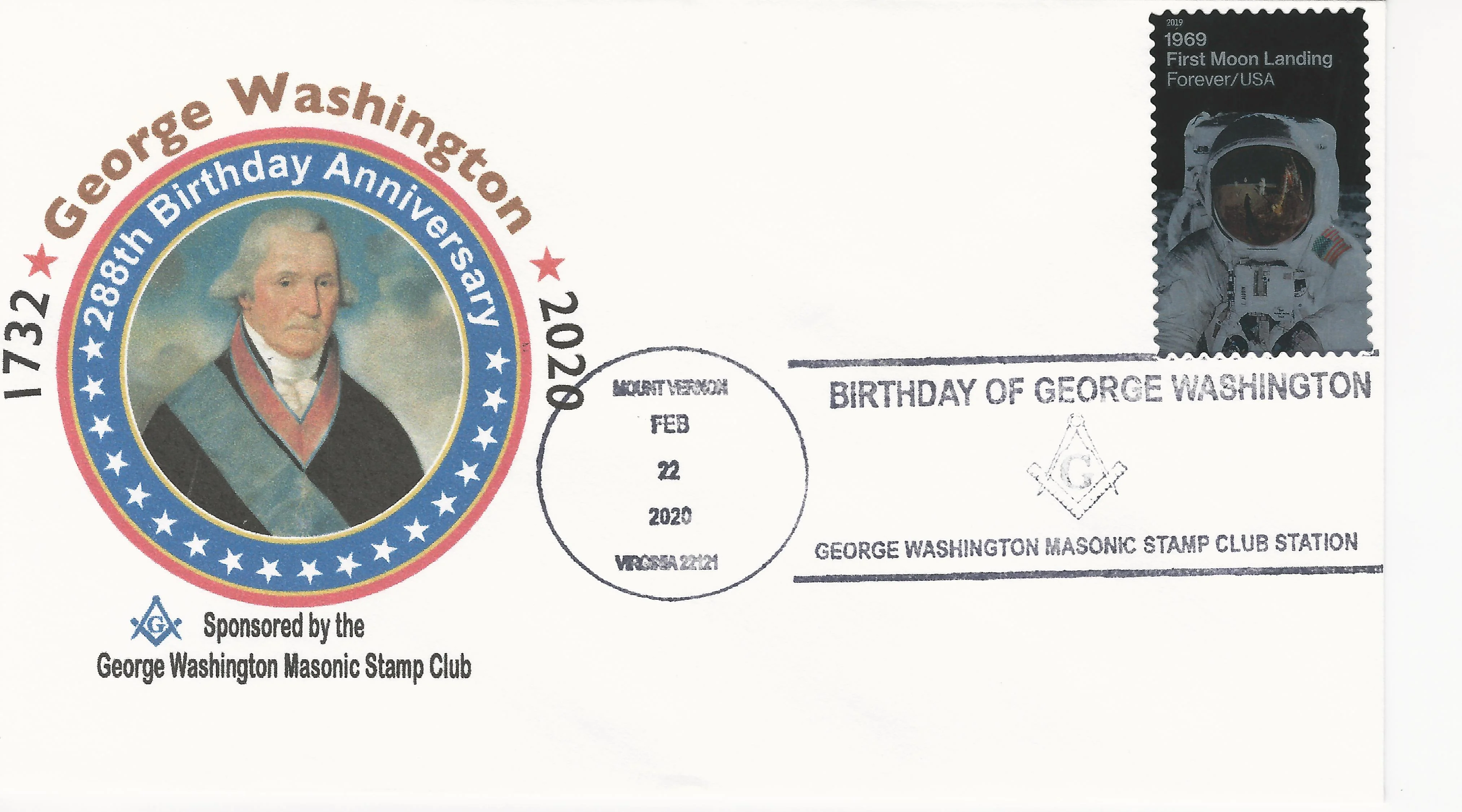 George Washington Brithday Postmark #1: Mount Vernon, VA&hellip;