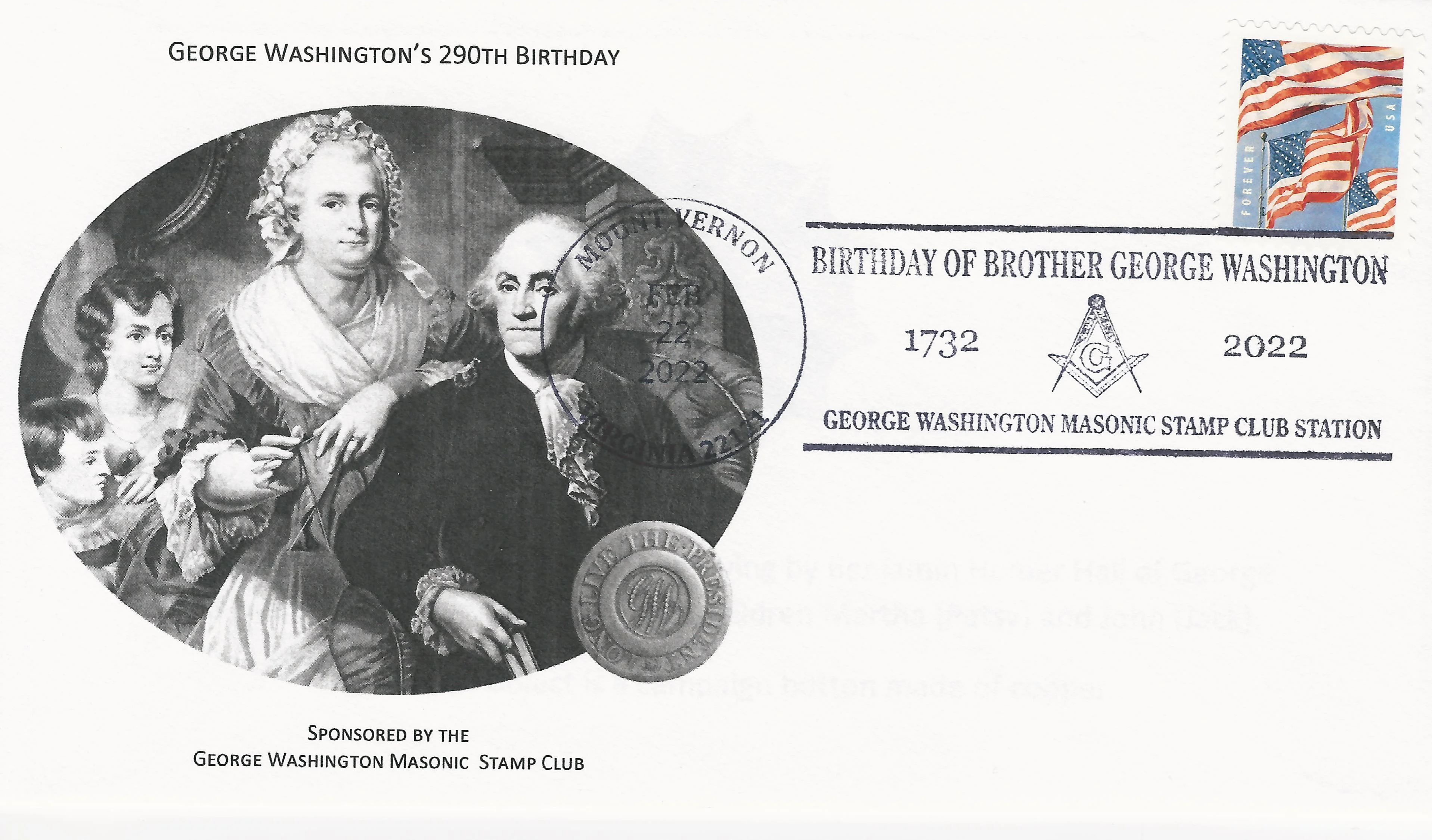 George Washington Brithday Postmark #1: Mount Vernon, VA&hellip;