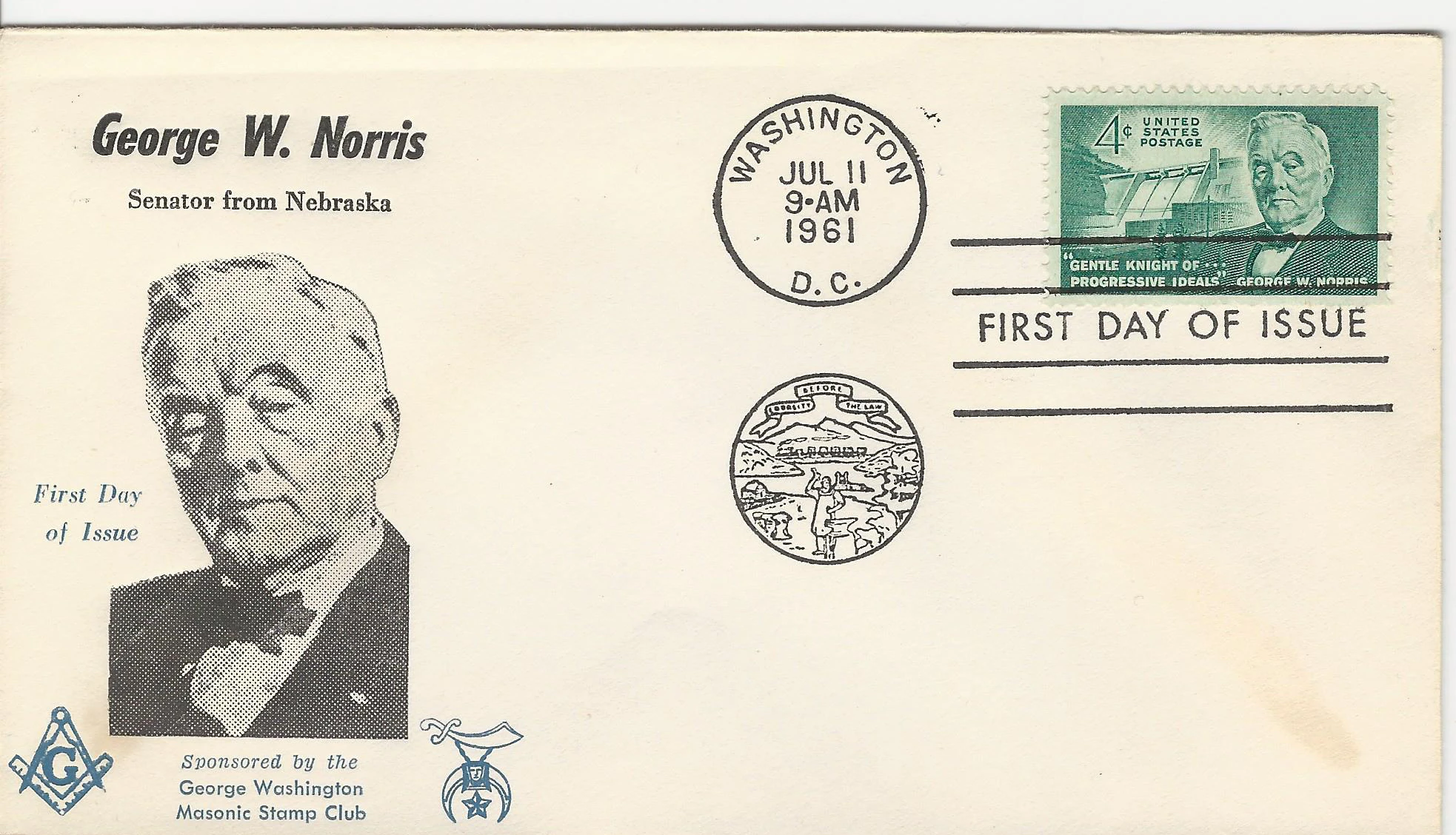 George W. Norris Postmark #1: Washington, DC —&hellip;