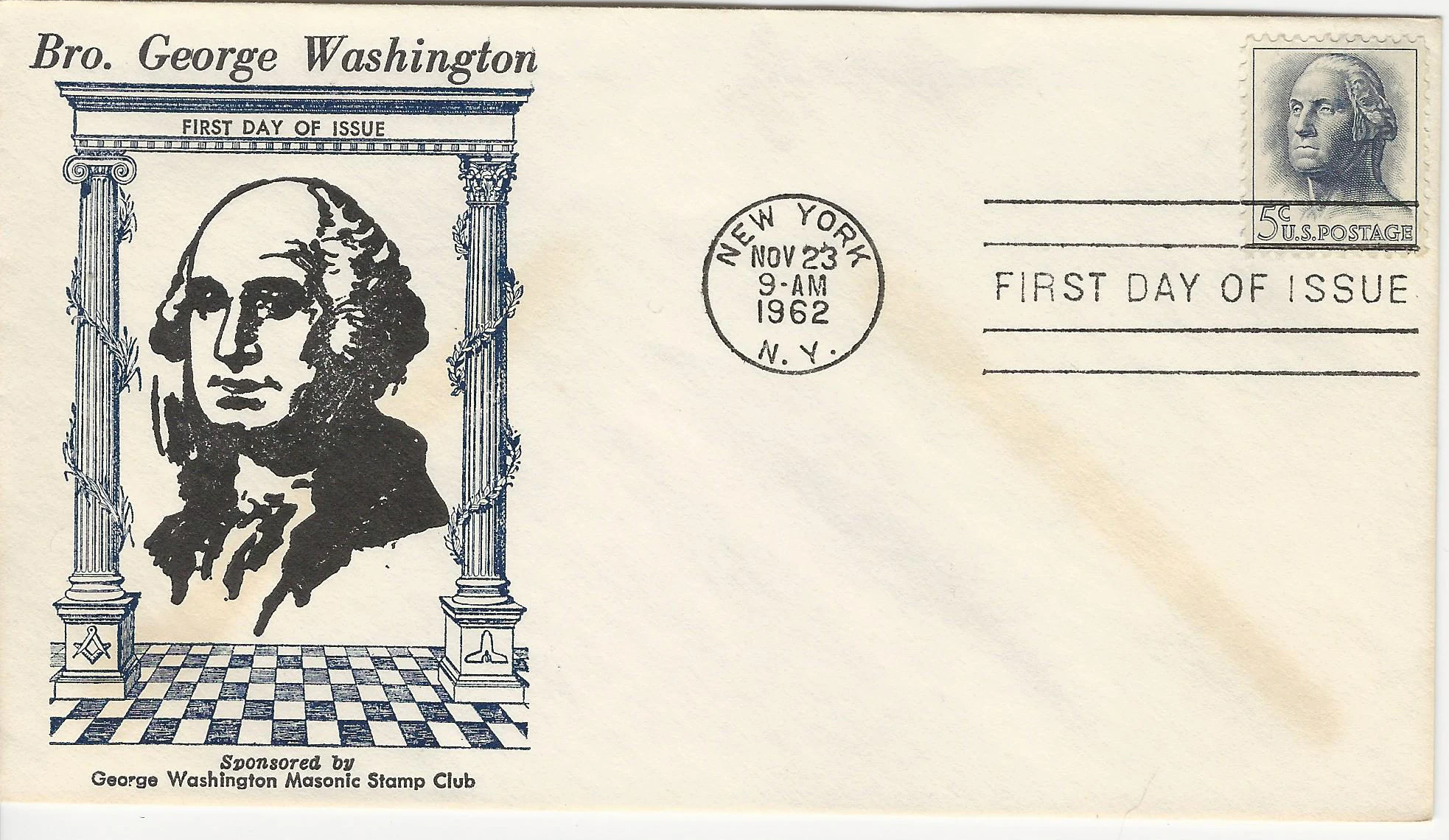 Bro. George Washington Postmark #1: New York, NY&hellip;