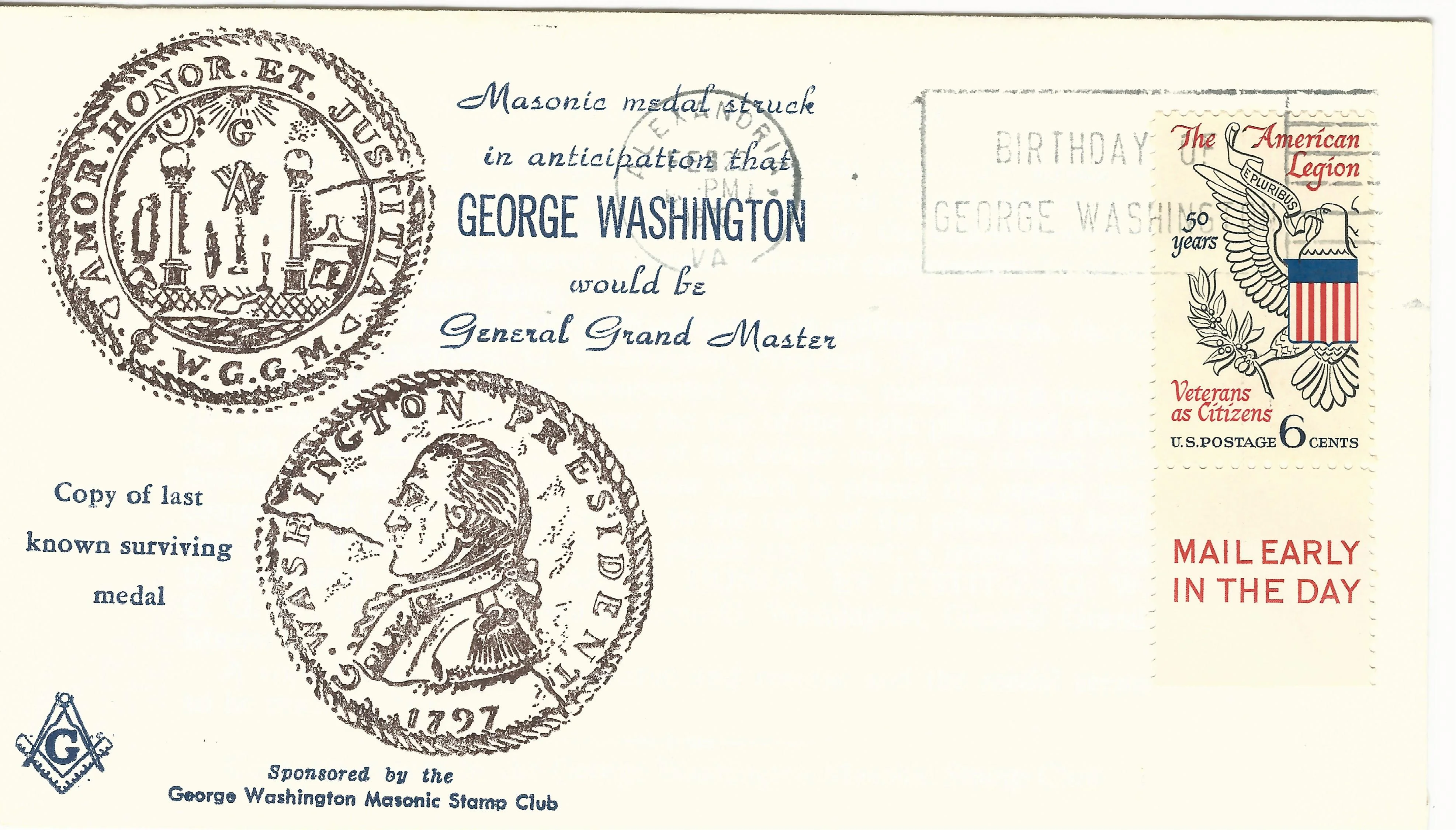Masonic Medal (GW General Grand Master) Postmark #1:&hellip;