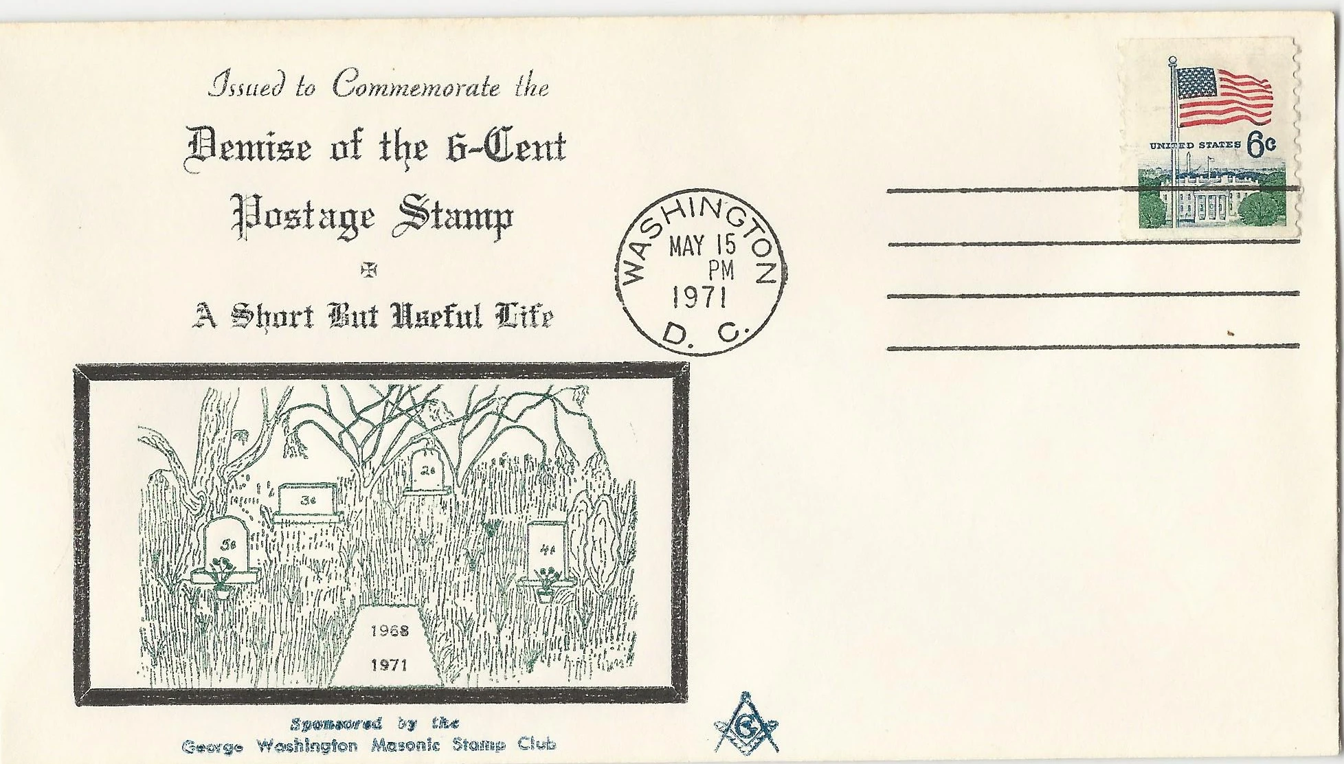 Demise of the 6 Cent Postage Stamp Postmark&hellip;