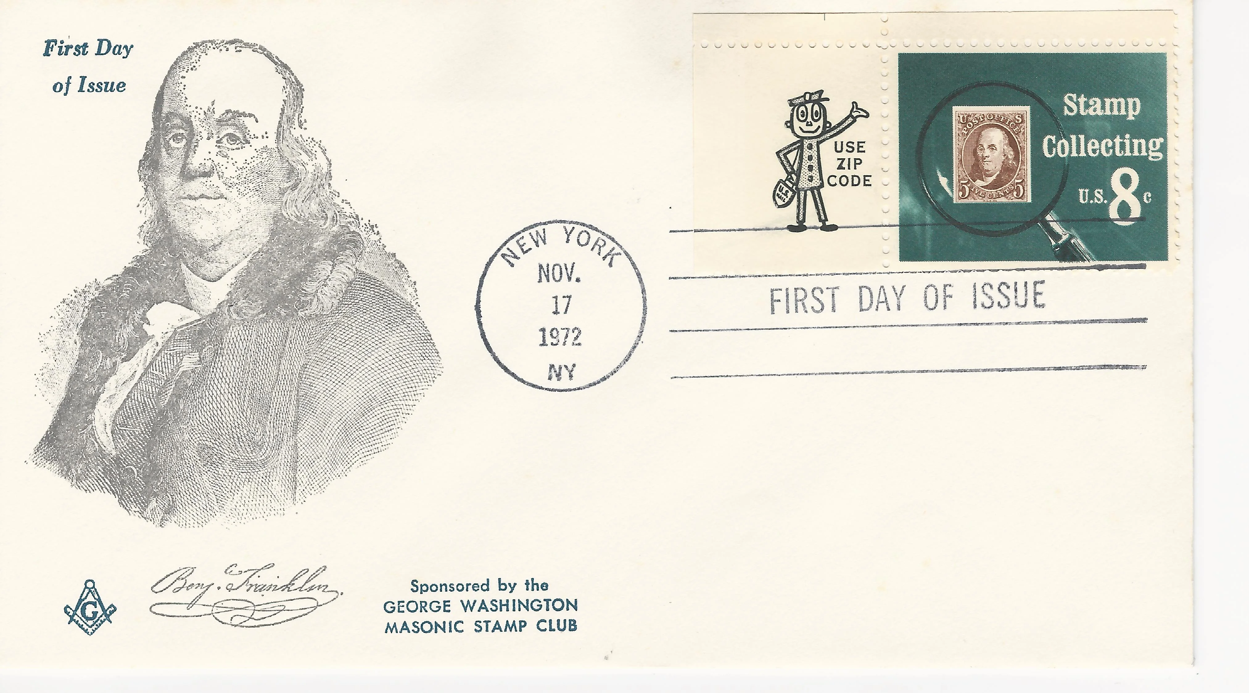 Benjamin Franklin Postmark #1: New York, NY —&hellip;