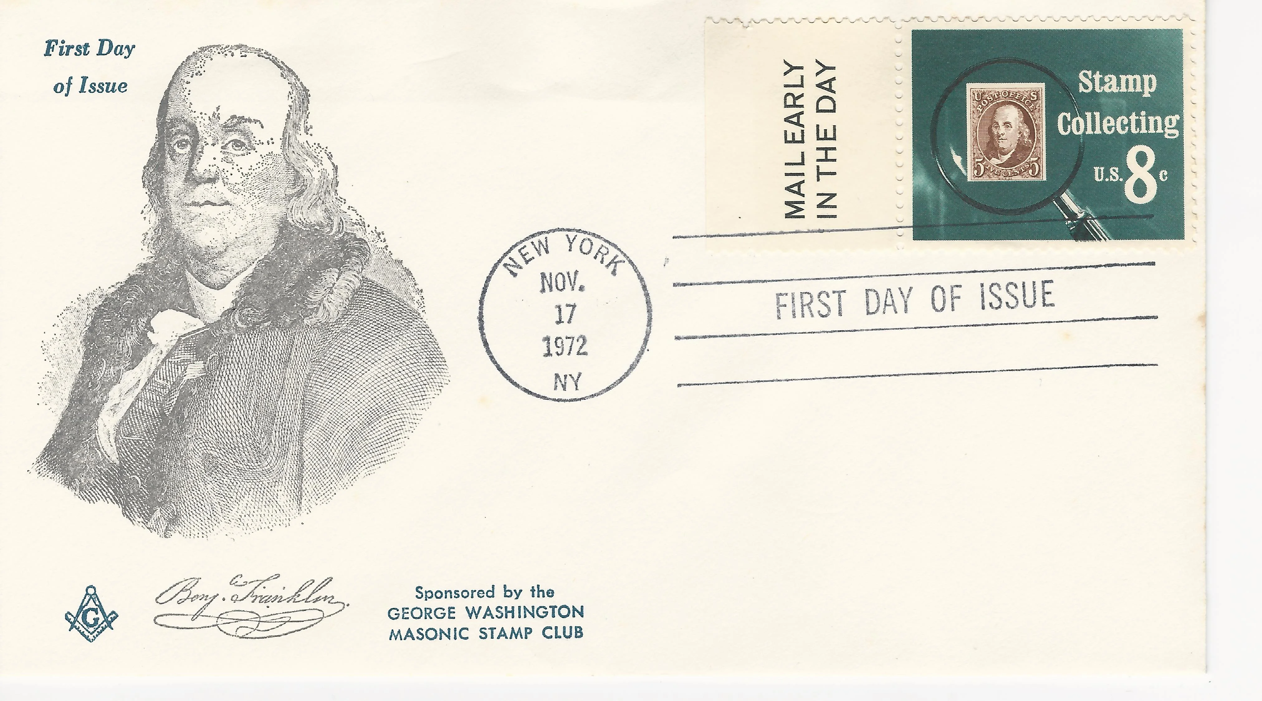 Benjamin Franklin Postmark #1: New York, NY —&hellip;