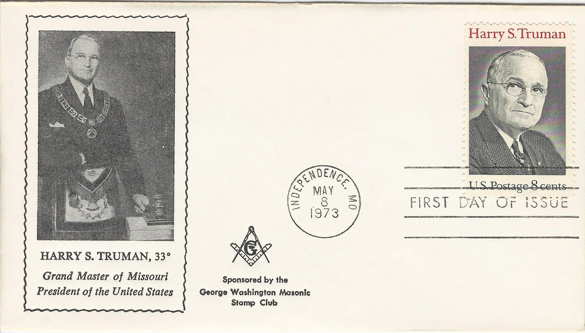 Harry S. Truman, Memorial Stamp Postmark #1: Independence,&hellip;