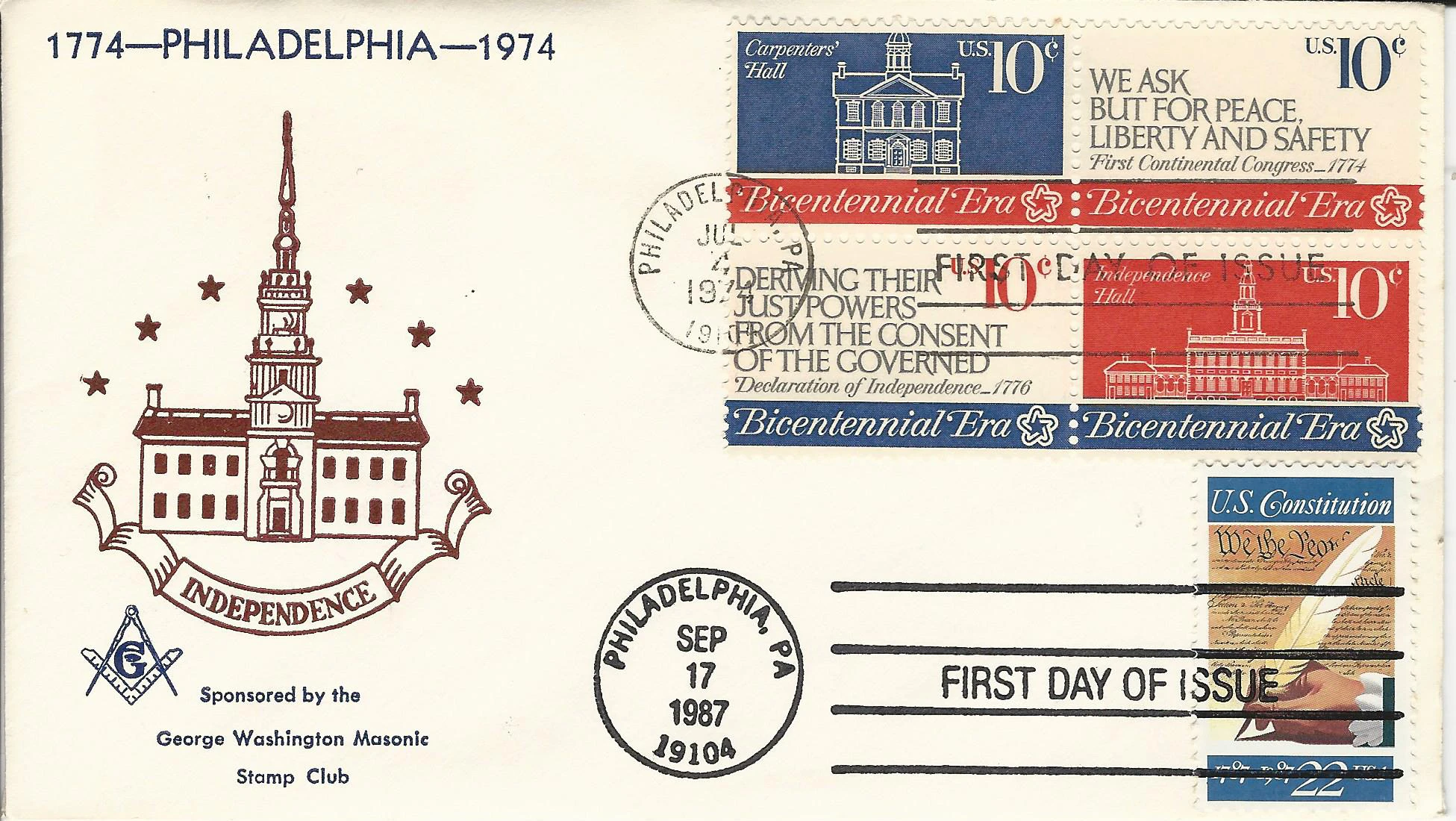 Philadelphia 1774-1974 Independence Postmark #1: Philadelphia, PA —&hellip;