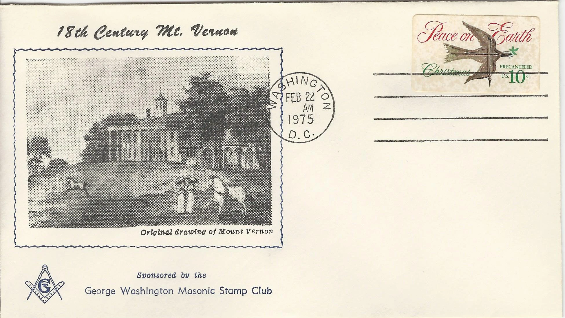 Mount Vernon Postmark #1: Washington, DC — 1975-02-22&hellip;