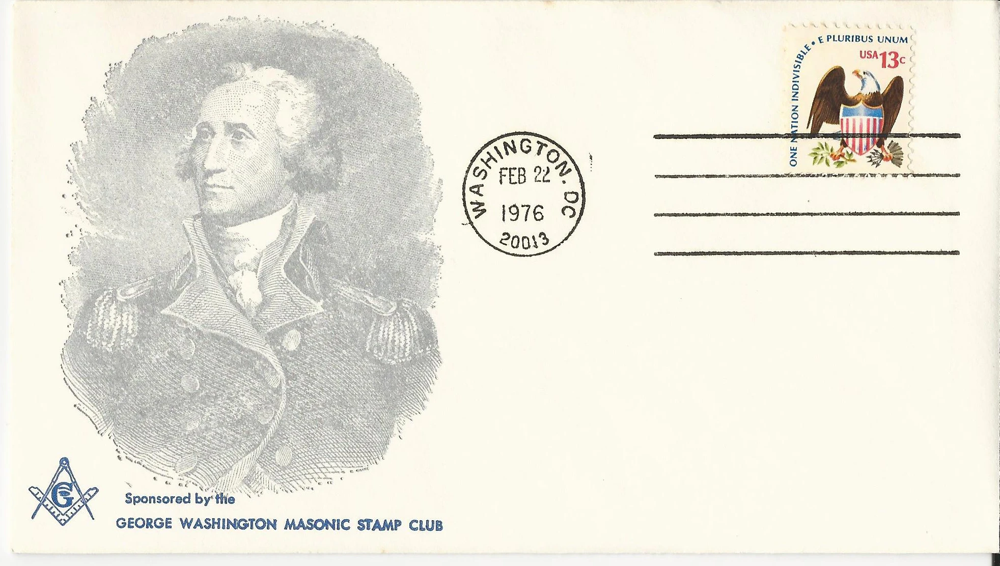 George Washington Portrait Postmark #1: Washington, DC —&hellip;