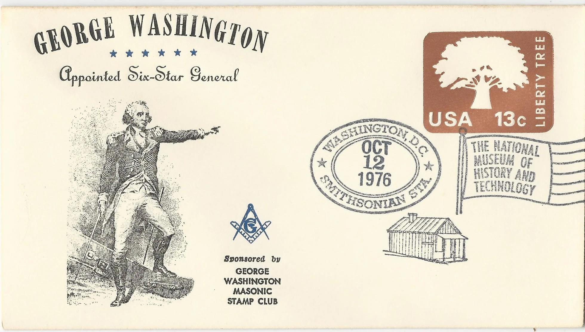 George Washington Appointed 6-Star General Postmark #1: Washington,&hellip;