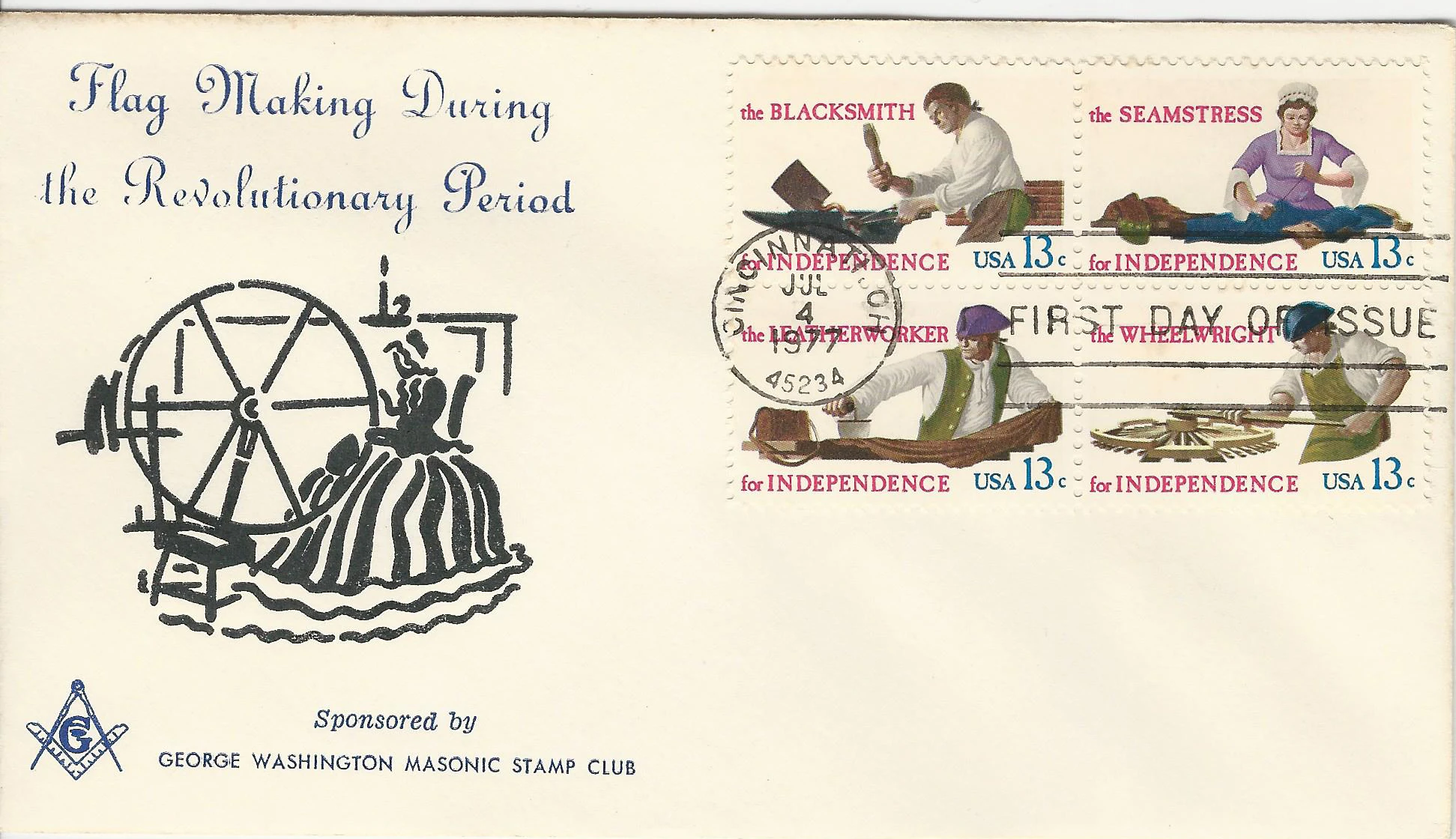 Flag Making during Revolution Postmark #1: Cincinnati, OH&hellip;