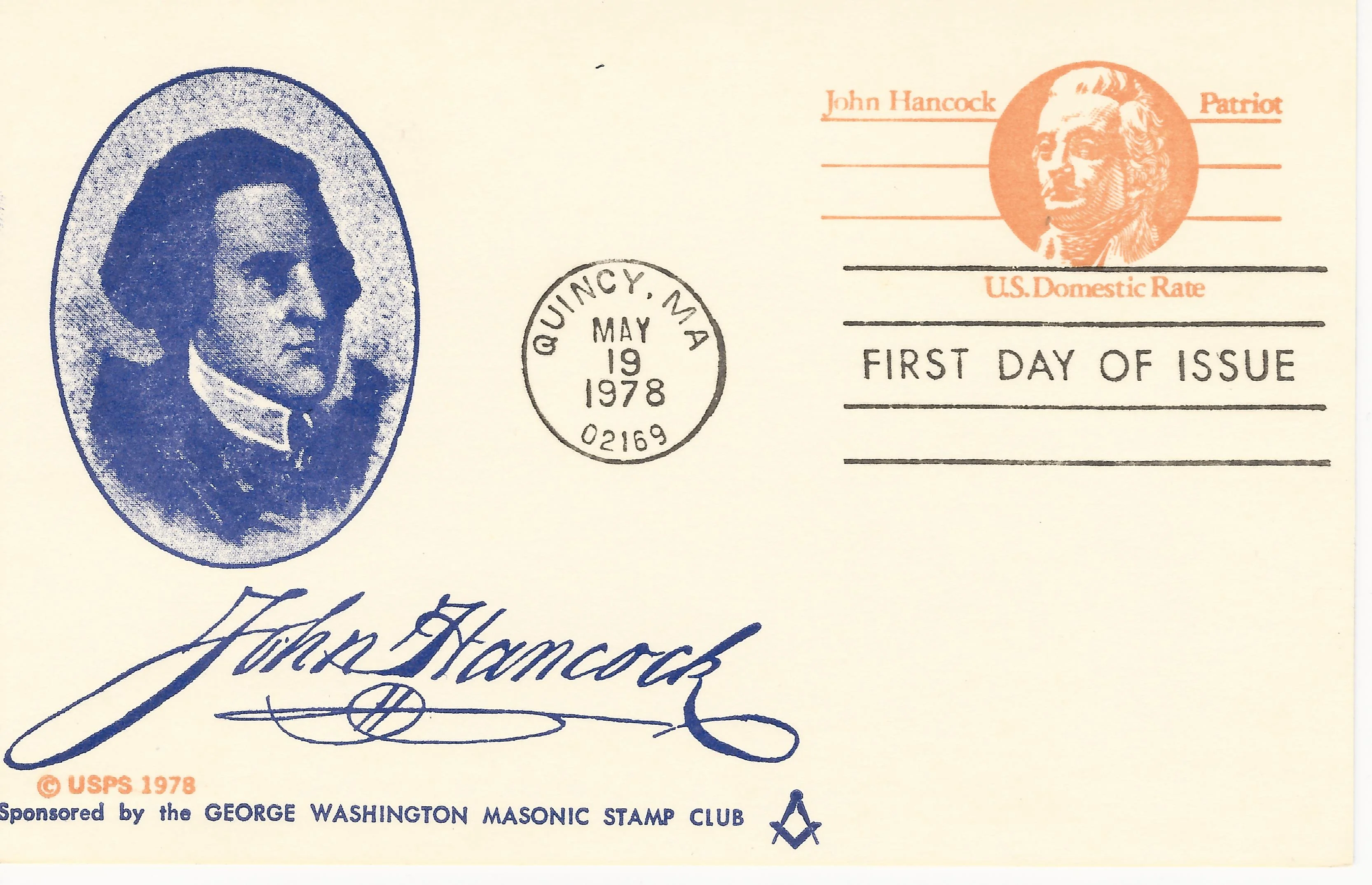 John Hancock Postmark #1: Quincy, MA — 1978-05-19&hellip;