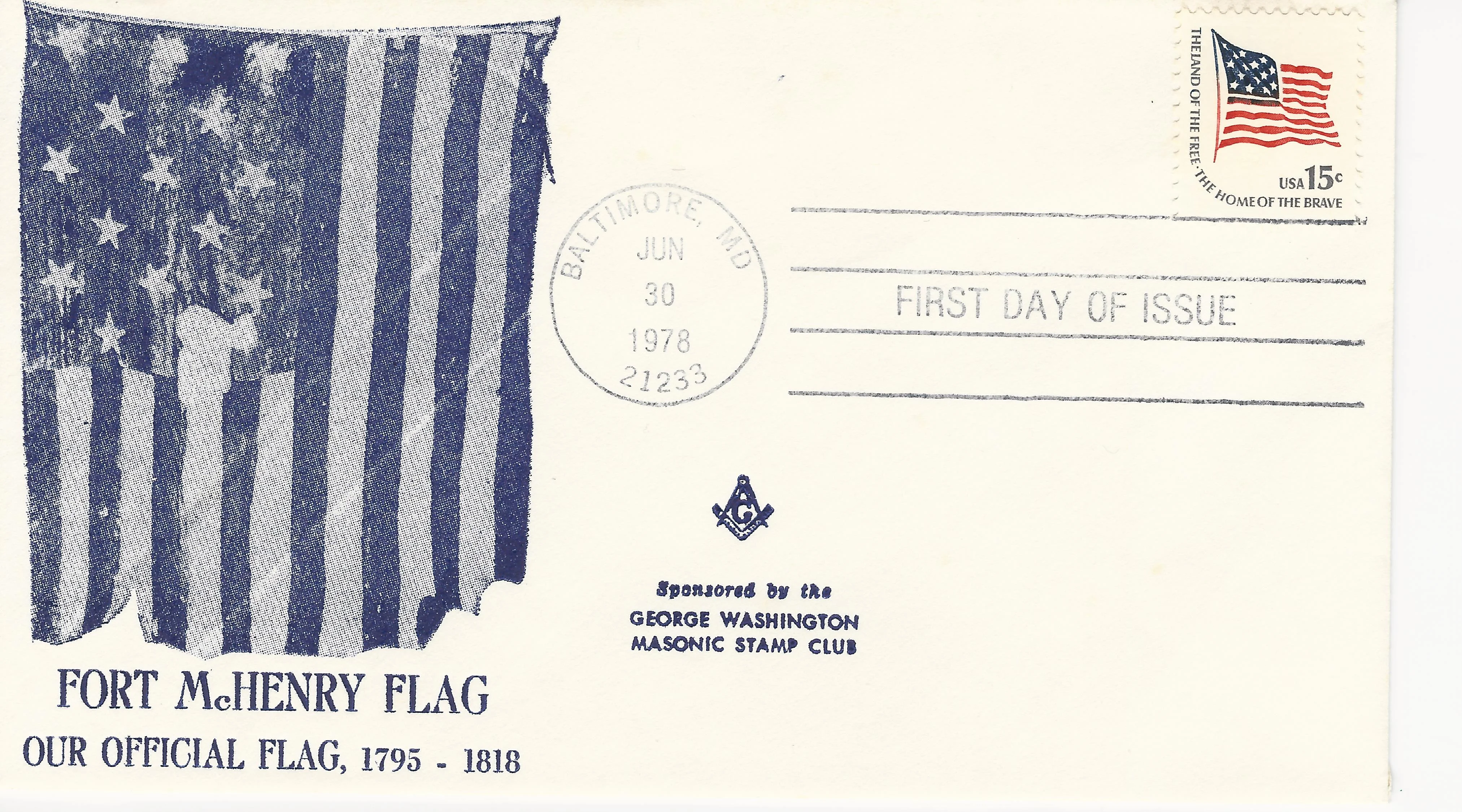 Ft. McHenry Flag Postmark #1: Baltimore, MD —&hellip;