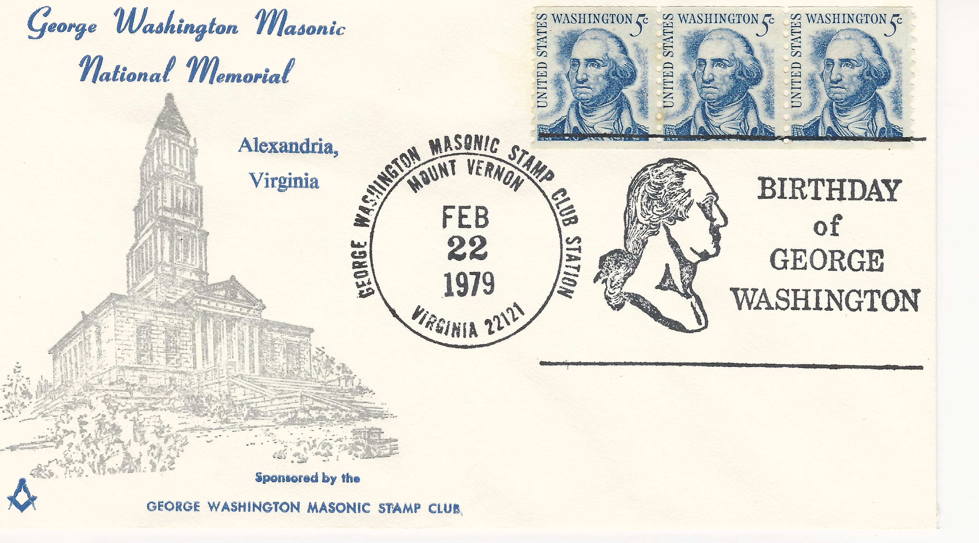 George Washington Masonic Memorial Postmark #1: Mount Vernon,&hellip;