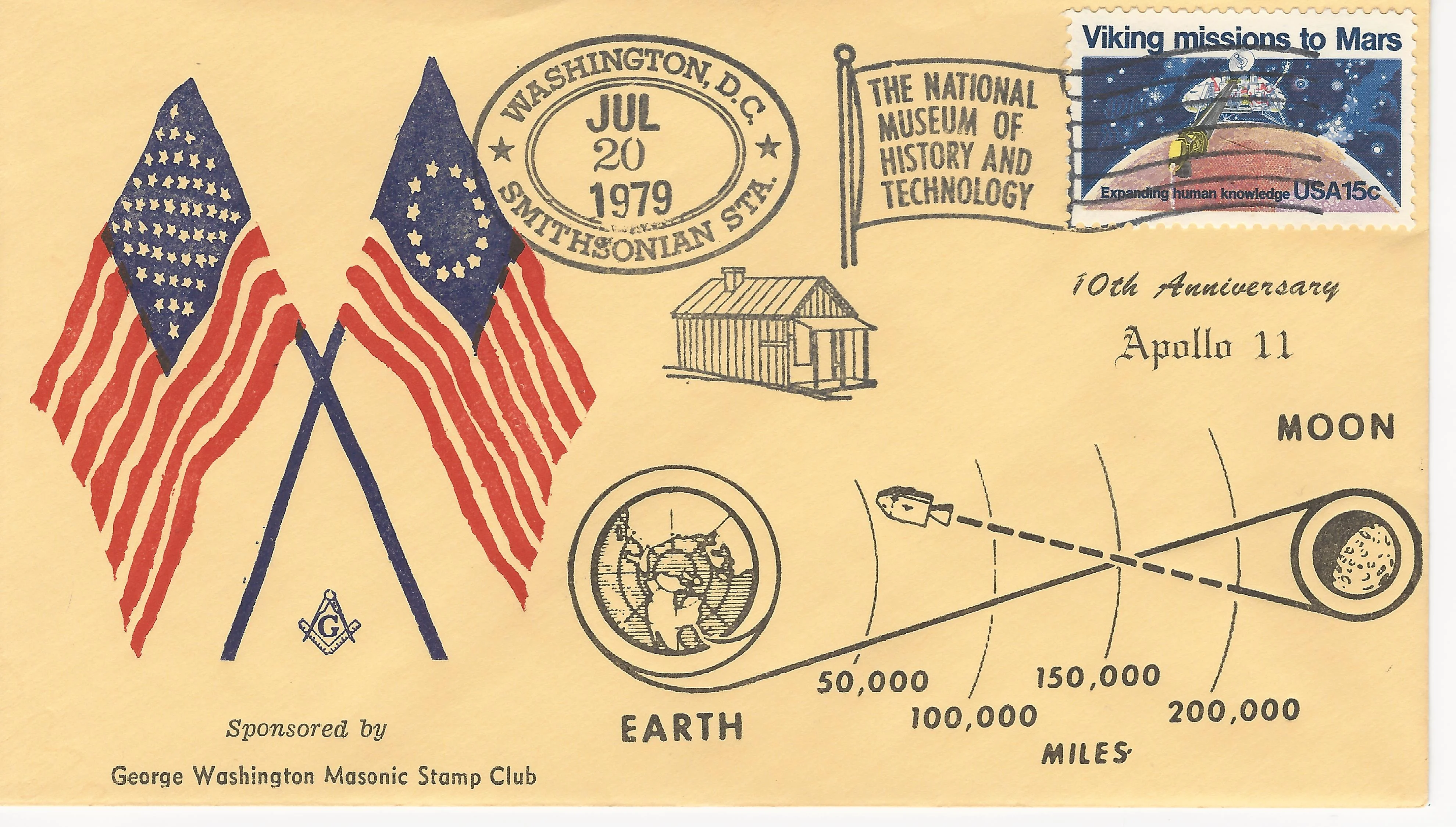 Crossed Flags Postmark #1: Washington, DC — 1979-07-20&hellip;