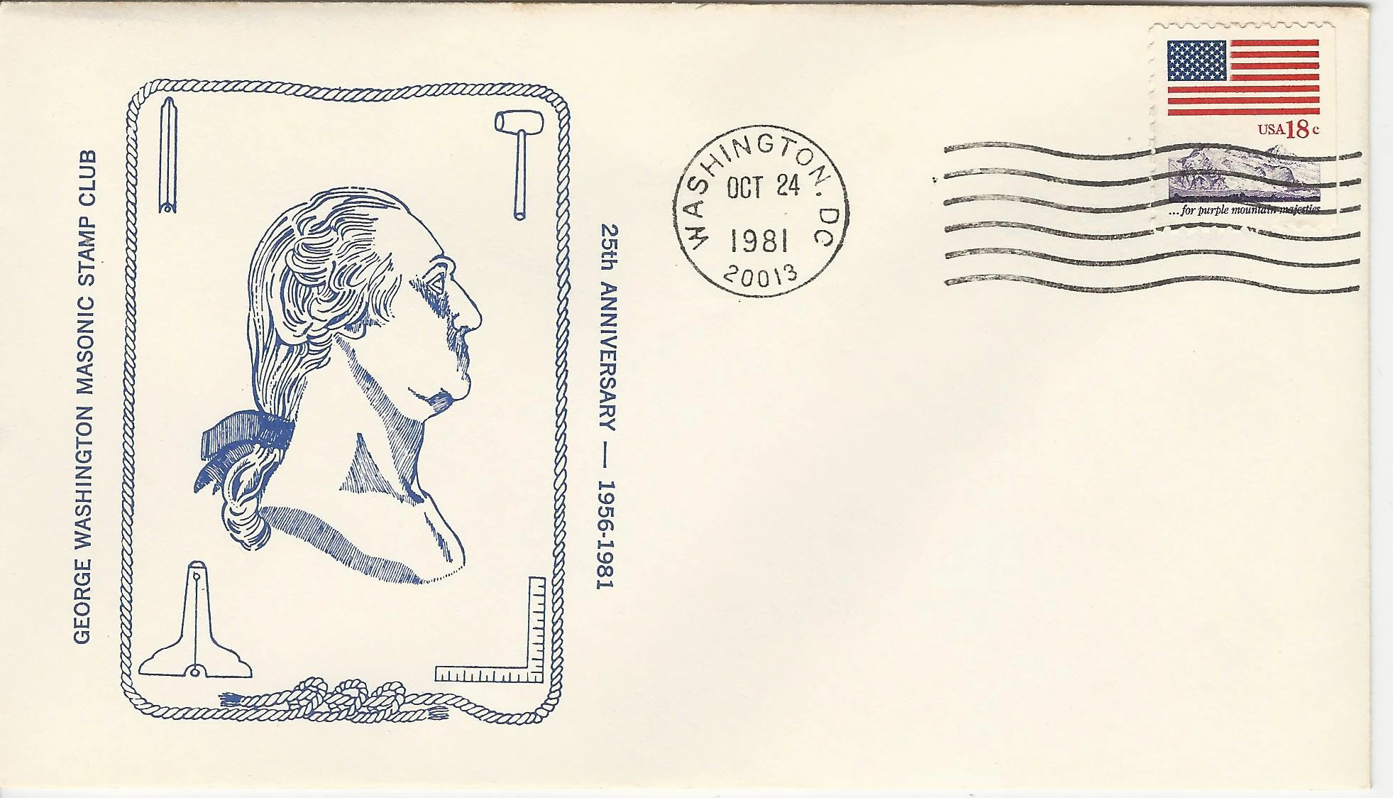 GWMSC 25th Anniversary Postmark #1: Washington, DC —&hellip;