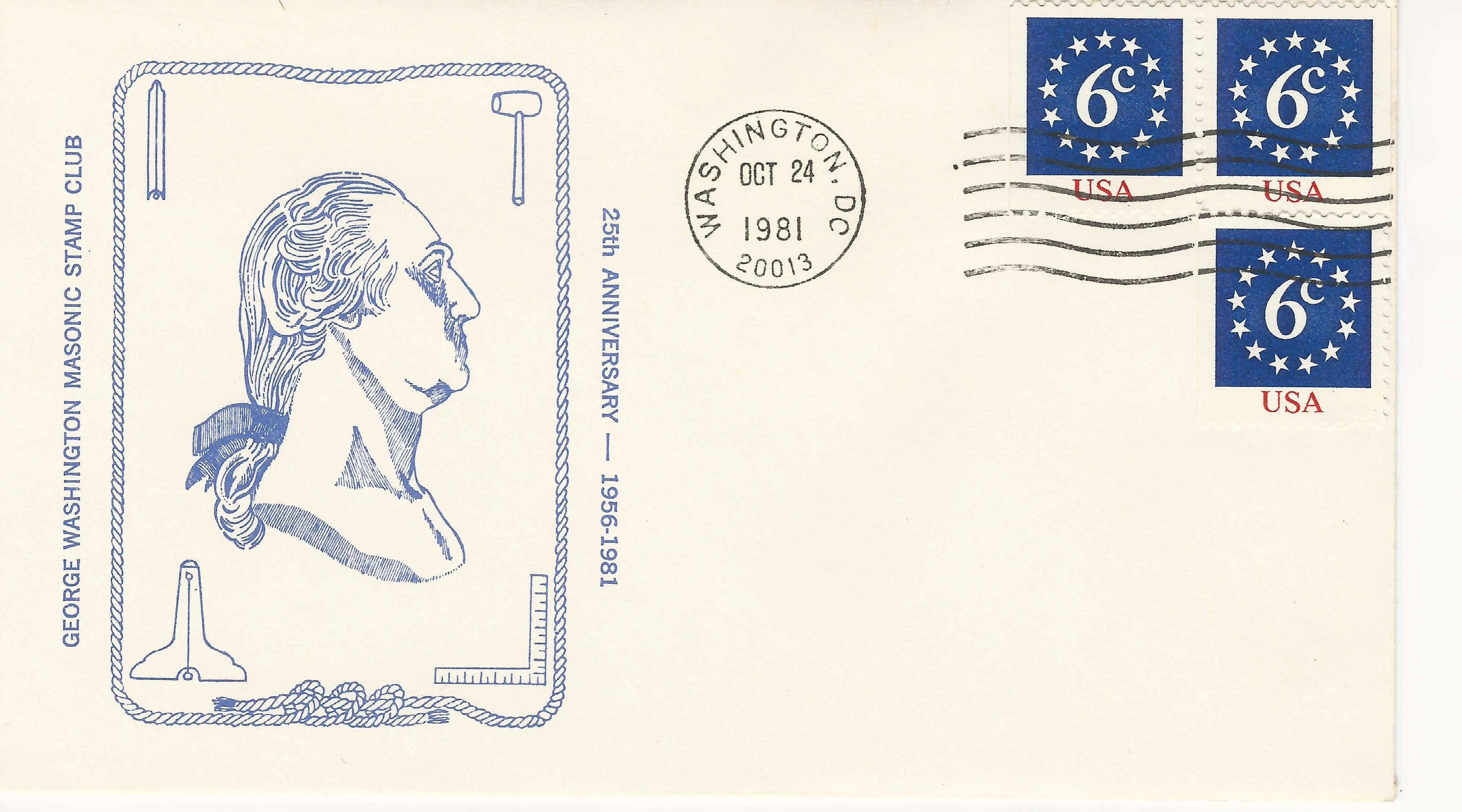GWMSC 25th Anniversary Postmark #1: Washington, DC —&hellip;