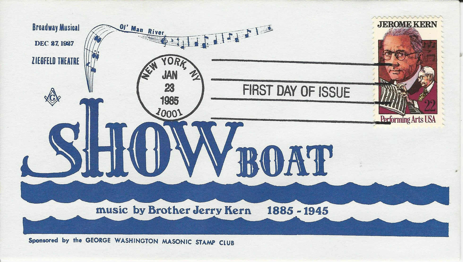 Broadway Musical -ShowBoat Postmark #1: New York, NY&hellip;