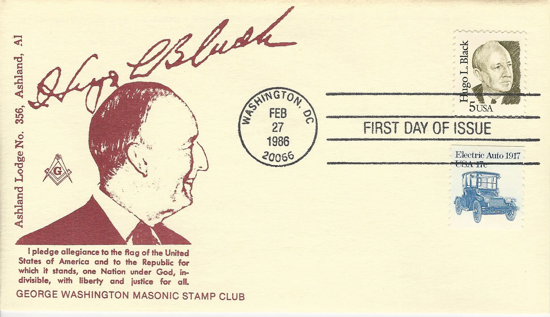 Profile Postmark #1: Washington, DC — 1986-02-27 Stamp:&hellip;