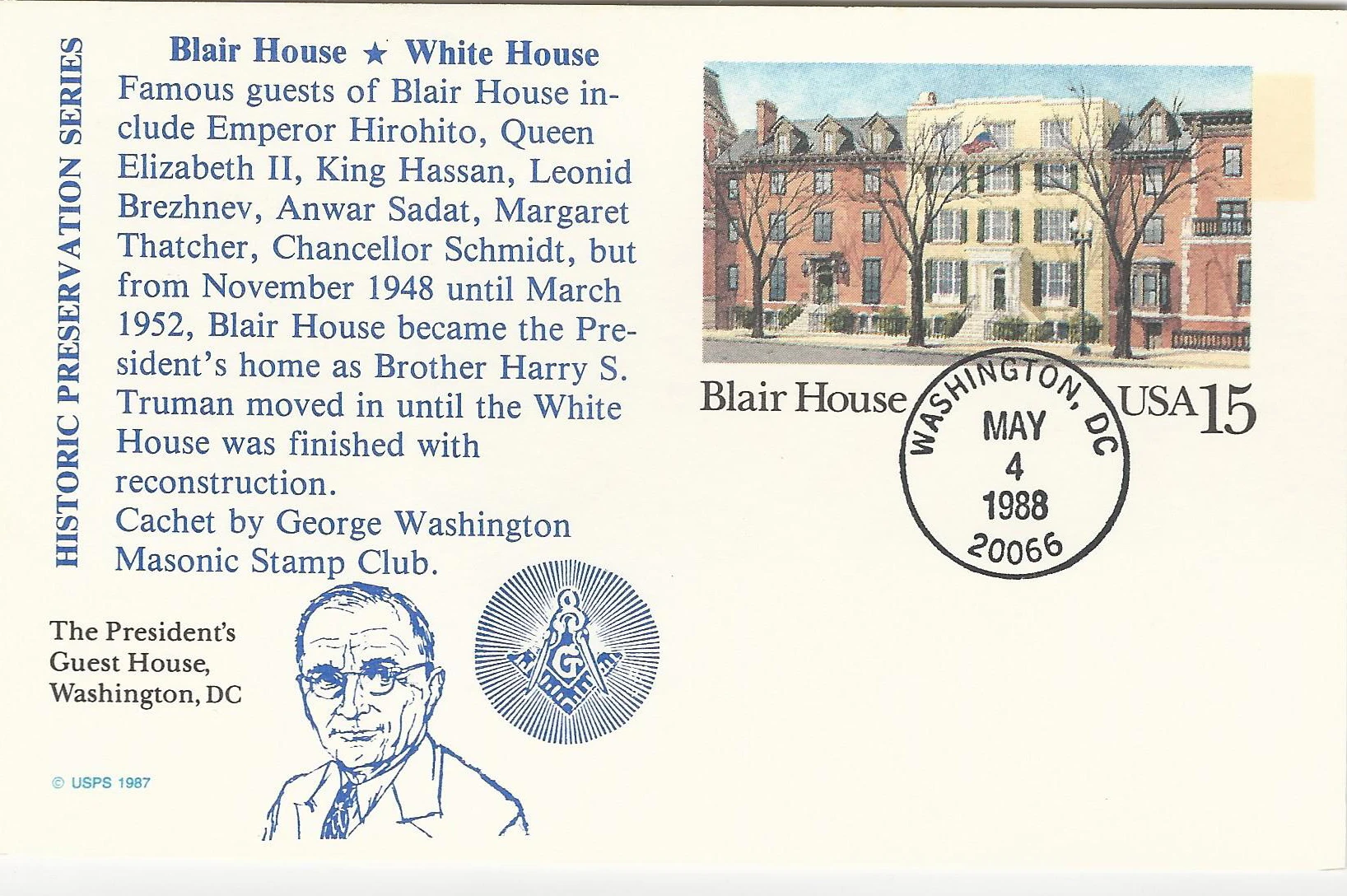 Blare House - Card Postmark #1: Washington, DC&hellip;