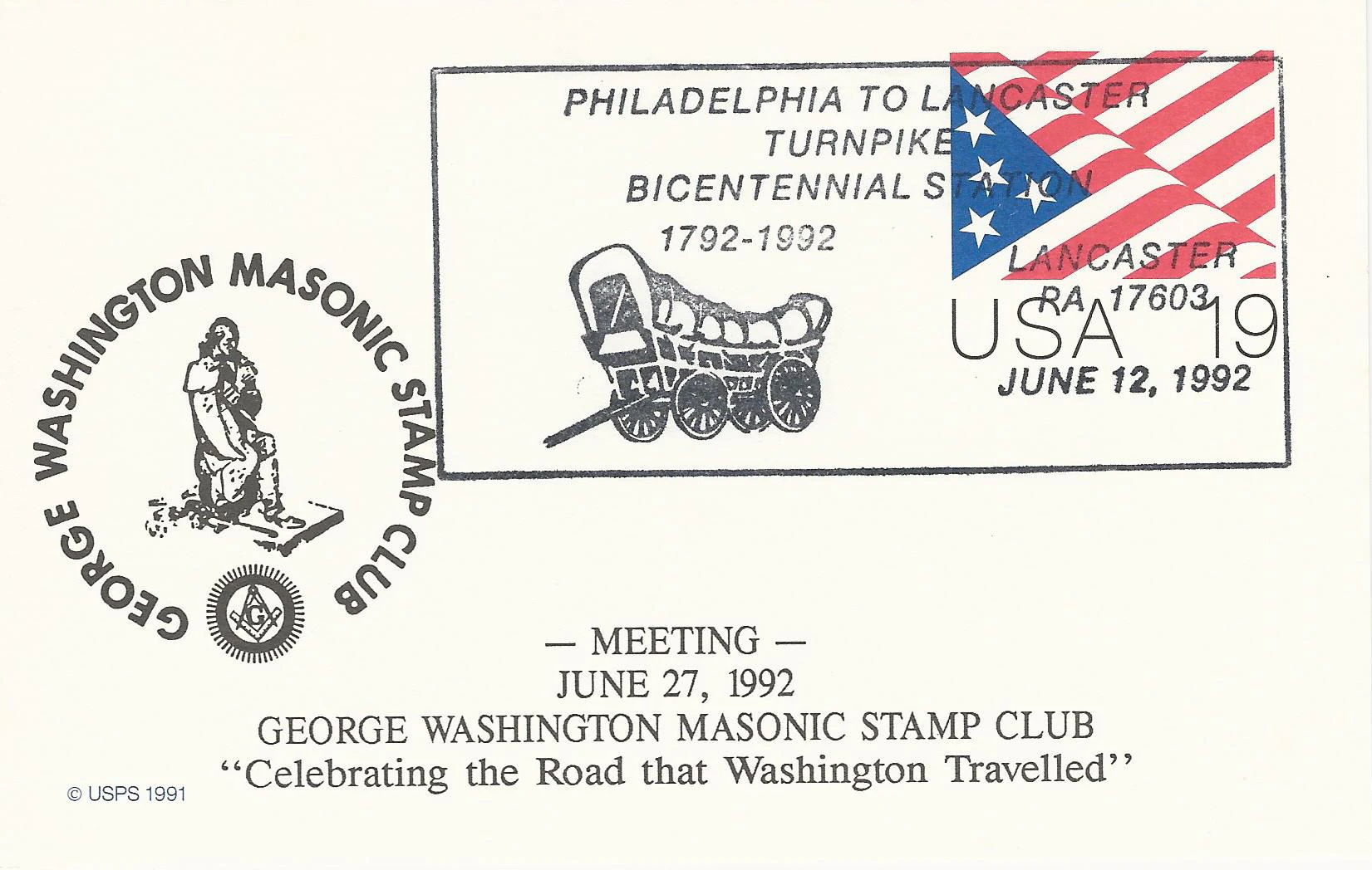 PA Turnpike Postmark #1: PA Turnpike — 1992-06-12&hellip;