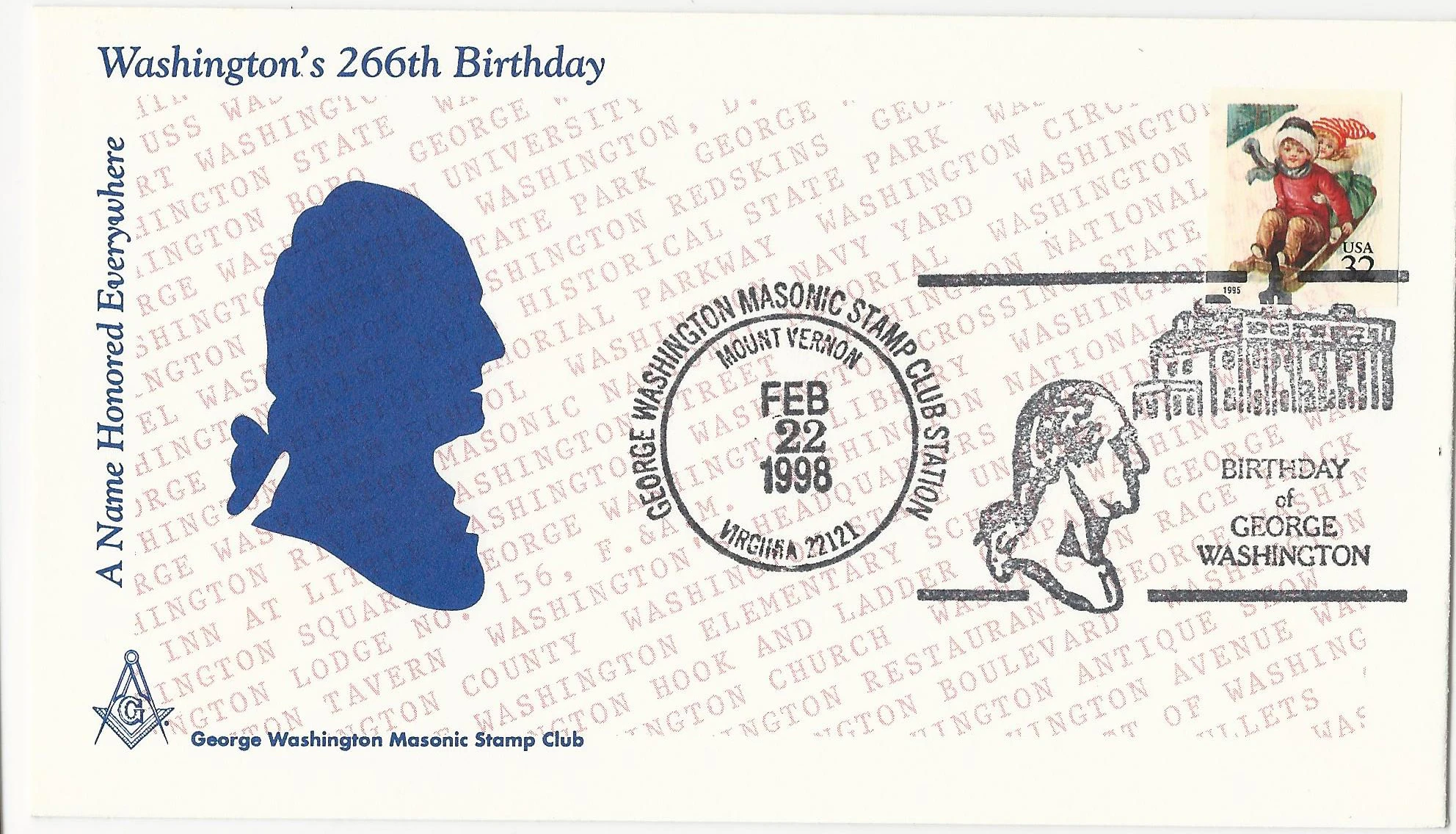 Washington Silhouette Postmark #1: Mount Vernon, VA —&hellip;