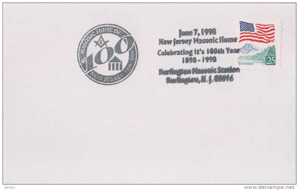 Masonic Home of New Jersey Centennial pictorial postmark