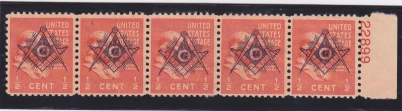 Mint stamp strip
