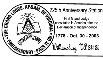 225th Anniversary of the Grand Lodge of Virginia&hellip;