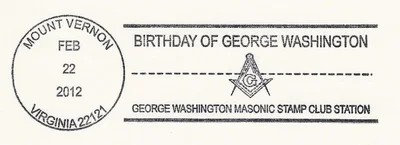 Birthday of George Washington pictorial postmark (square &&hellip;