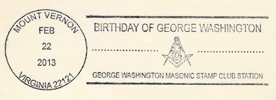 Birthday of George Washington pictorial postmark (square &&hellip;
